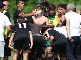 FINALI NAZIONALI Esordio col botto per Suno e Pro Settimo Eureka Il 1924 Suno festeggia la vittoria sul Latte Dolce (foto Sprint&Sport)