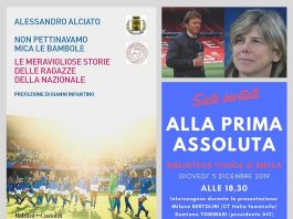 COMUNICATO STAMPA Presentazione del nuovo libro di Alessandro Alciato