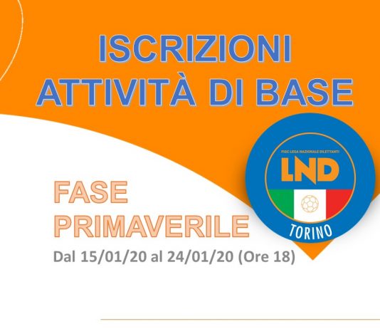 ISCRIZIONI ATTIVITÀ DI BASE Fase Primaverile 2019/20 – Termine ultimo ore 18 di oggi