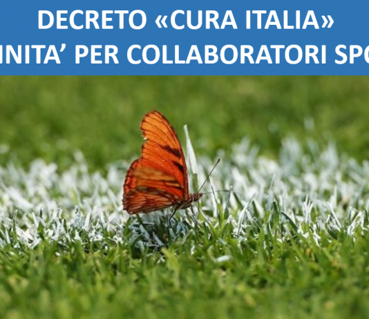 Cura Italia: indennità per collaboratori sportivi, emanato il decreto attuativo