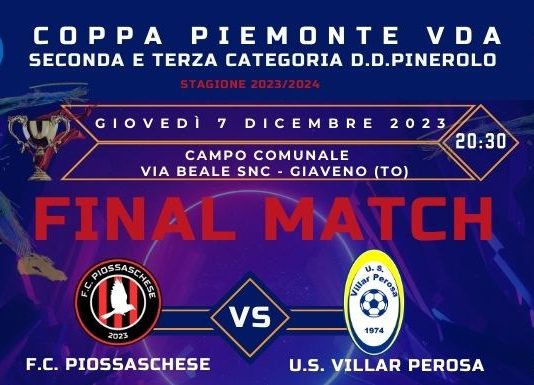 COPPA PIEMONTE VDA 2^-3^Categoria : Giovedi la Finale