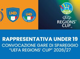 Rappresentativa Regionale Under 19 – Convocazione per lo spareggio Uefa Regions’ cup 2025 – PIEMONTE VALLE D’AOSTA – FRIULI VENEZIA GIULIA