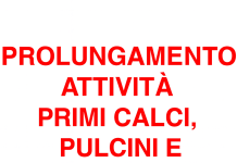 PROLUNGAMENTO ATTIVITÀ