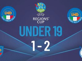 UEFA REGIONS’ CUP: il Piemonte Valle d’Aosta Under 19 vince 2-1 a Trieste nella gara di andata