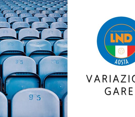 VARIAZIONI GARE 14 – 15 Marzo 2025