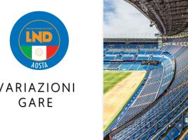 VARIAZIONI GARE 06 – 07 Dicembre 2025