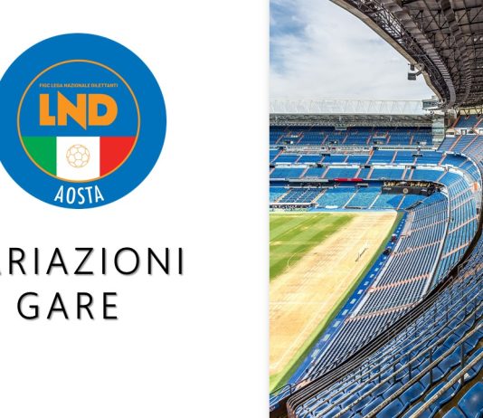 VARIAZIONI GARE 06 – 07 Dicembre 2025