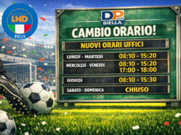 DP BIELLA Nuovi Orari Apertura Uffici