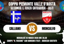CALLIANO – MONCALVO la Finale-Derby di Coppa Piemonte VdA Seconda e Terza Categoria