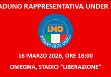 RADUNO RAPPRESENTATIVA UNDER 14 del 16 marzo 2026
