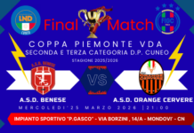 COPPA PIEMONTE VDA 2^-3^Categoria : Mercoledi la Finale