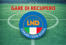 VARIAZIONI GARE DI RECUPERO
