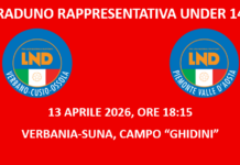 RADUNO RAPPRESENTATIVA UNDER 14 del 13 aprile 2026