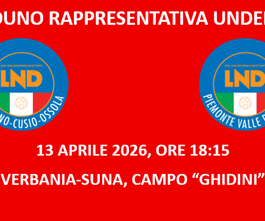 RADUNO RAPPRESENTATIVA UNDER 14 del 13 aprile 2026