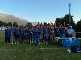 FESTA A MONTECRESTESE PER IL PASSAGGIO IN SECONDA CATEGORIA