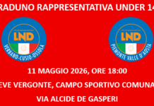 RAPPRESENTATIVA UNDER 14 Allenamento dell’11 maggio 2026