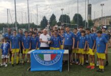 OLIMPIC SALUZZO 1957 premiata per la vittoria nel Campionato Under 14 Prov. Girone A