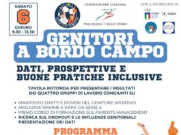 GENITORI A BORDO CAMPO: BUONE PRATICHE INCLUSIVE Il 6 giugno presso la Sala Convegni del CONI Piemonte
