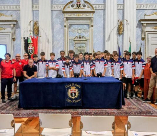 ELOGIO ALLA RAPPRESENTATIVA UNDER 14, incontro con il Comune di Aosta