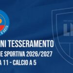 TERMINI DI TESSERAMENTO Stagione Sportiva 2026/2027