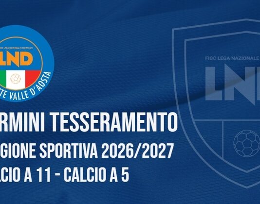 TERMINI DI TESSERAMENTO Stagione Sportiva 2026/2027