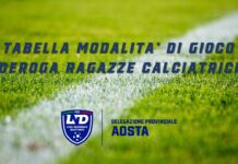 TABELLA MODALITA’ DI GIOCO E DEROGA RAGAZZE CALCIATRICI