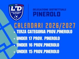 CALENDARI UFFICIALI Terza Categoria, Under 17, Under 16 e Under 15 Pinerolo