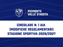 Circolare n. 1 AIA (modifiche regolamentari) – Stagione Sportiva 2026/2027