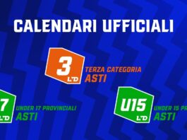 CALENDARI UFFICIALI Terza Categoria, Under 17 e Under 15 Asti