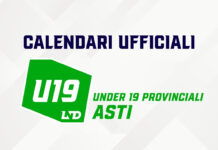 CALENDARI UFFICIALI Under 19 Asti