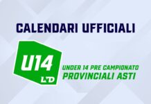 TORNEO PRE CAMPIONATO UNDER 14 ASTI Pubblicato il Calendario Ufficiale
