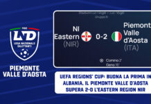 UEFA Regions’ Cup: buona la prima in Albania, il Piemonte Valle d’Aosta supera 2-0 l’Eastern Region NIR
