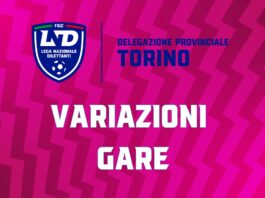 VARIAZIONI GARE Sabato 10 e Domenica 11 Ottobre 2026